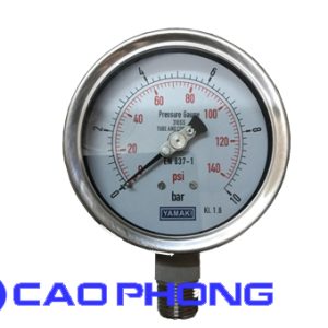 Đồng Hồ Đo Áp Suất YAMAKI Gauge - Inox Toàn Thân