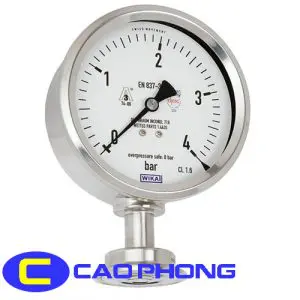 Đồng Hồ Đo Áp Suất Màng WIKA PG43SA-S