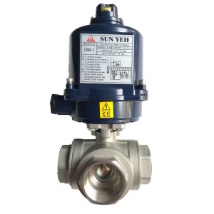 Van Bi Inox 3 Ngã Nối Ren Điều Khiển Điện Sunyeh