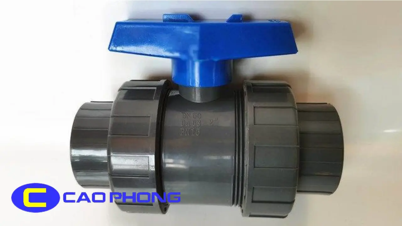 Van Bi Nhựa PVC 2 Đầu Rắc Co FINMAX