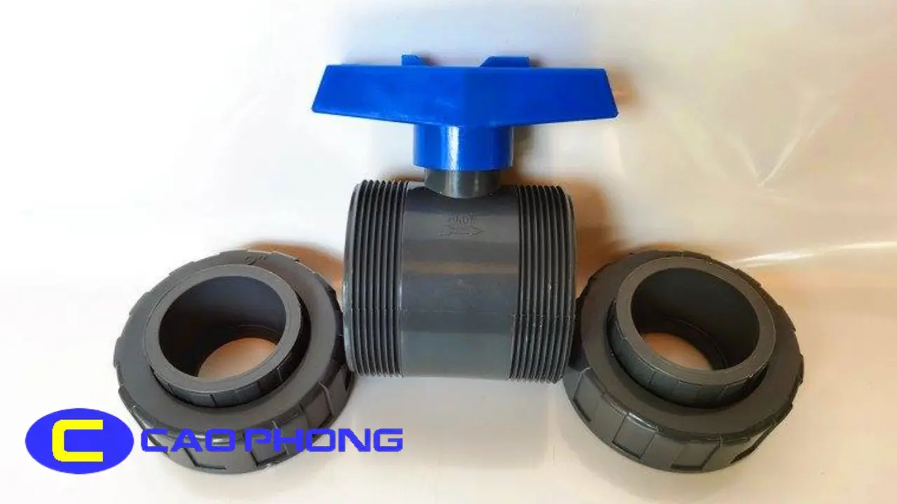 Van Bi Nhựa PVC 2 Đầu Rắc Co FINMAX