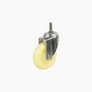 Bánh xe cọc vít nhựa PA CP019 xoay càng inox