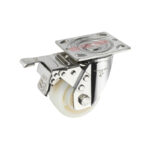Bánh xe đẩy nhựa PA CP060 xoay khóa kép càng inox 304
