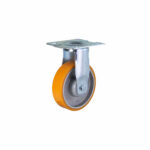 Bánh xe đẩy nhựa PU CP032 lõi nhôm cố định