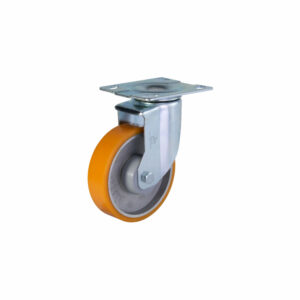 Bánh xe đẩy nhựa PU CP033 lõi nhôm xoay